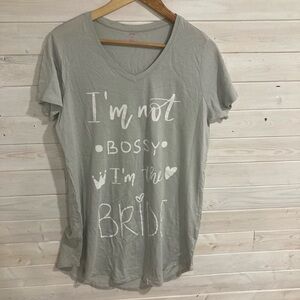 MISS to Mrs Bride PJ shirt or Tshirt